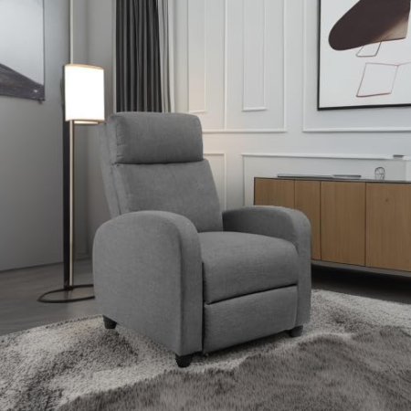Adjustable Fabric Recliner Home Theater Sofa